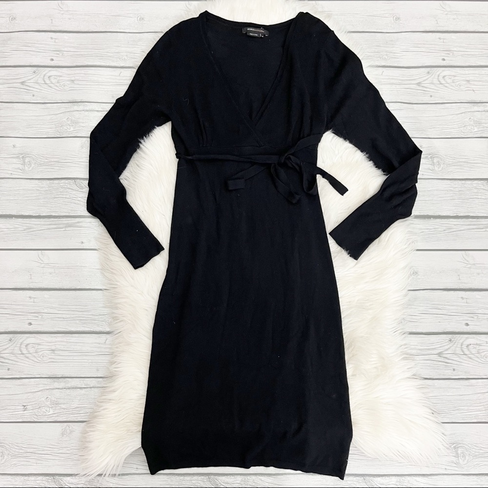 BCBG black belted sweater dress